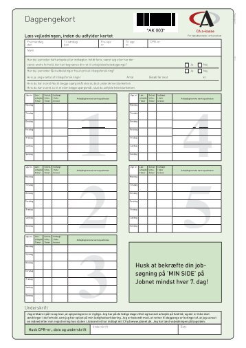 dagpengekort-AK003.indd - CA a-kasse
