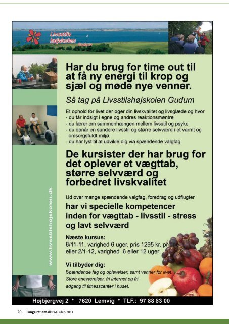 Verdens Smukkeste Sørejse Ring til os - LungePatient.dk