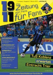 Wir sind stolz auf unsere Fans! - Dachverband Koblenzer Fanclubs eV