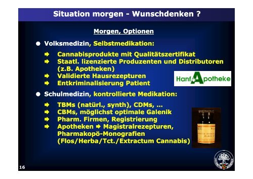 Cannabis in der Medizin Cannabis in der Medizin - Rudolf Brenneisen