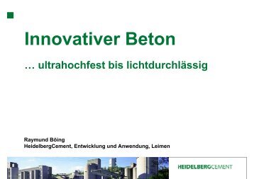 Innovativer Beton - TBG Transportbeton Kocher-Rems GmbH & Co ...