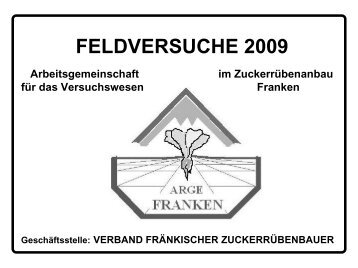 Versuchsbericht ARGE Franken 2009 - BISZ - Südzucker
