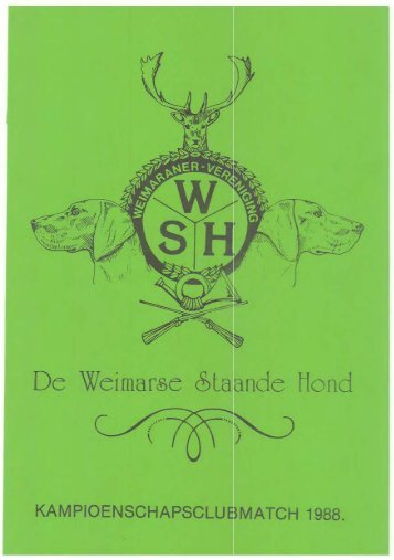 Editie 2 - De Weimarse Staande Hond
