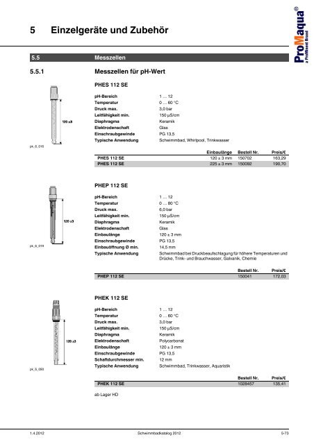 ProMaqua® Katalog - Schwimmbadtechnik 2012 - ProMinent