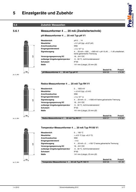 ProMaqua® Katalog - Schwimmbadtechnik 2012 - ProMinent