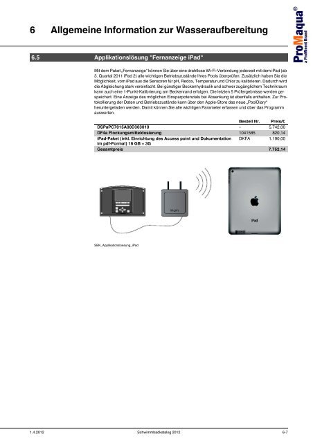 ProMaqua® Katalog - Schwimmbadtechnik 2012 - ProMinent