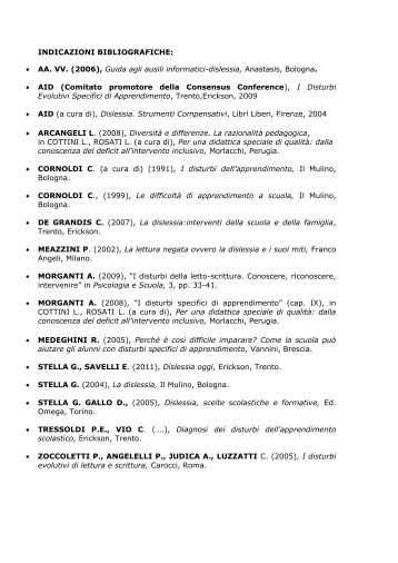 Bibliografia-sitografia - Ufficio Scolastico Regionale per l'Umbria