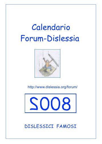 calendario dislessici famosi - Edidablog.it