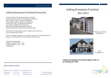 Aalborg Kommunes Feriefond 2011/2012