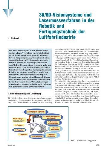 3D/6D-Visionsysteme und Lasermessverfahren in der Robotik und ...