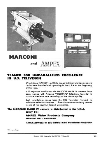 MARCONI - SMPTE Motion Imaging Journal