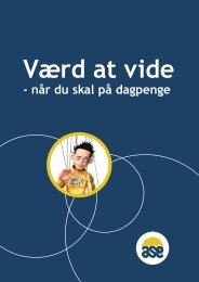 Værd at vide - når du skal på dagpenge - ASE