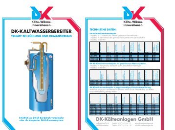 DK-KALTWASSERBEREITER DK-Kälteanlagen GmbH