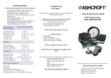 Leistungsangebot DAkkS - Ashcroft Instruments GmbH