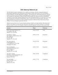 EOC Attorney Referral List - City of Madison, Wisconsin