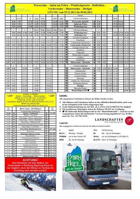 Spital am Pyhrn – Windischgarsten - Riedler Reisen