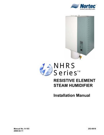 NHRS Series - Nortec Humidifier Parts