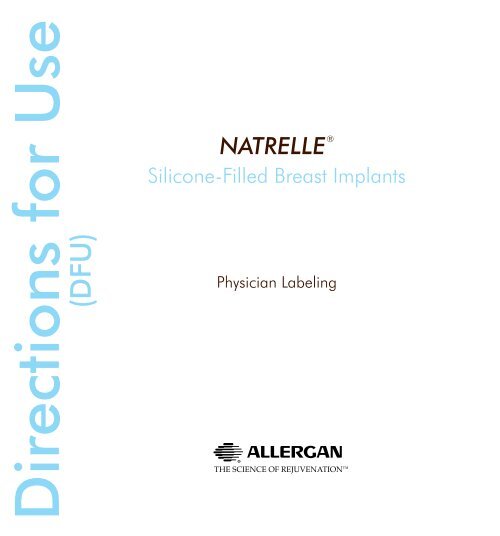 Allergan Natrelle Implant Size Chart