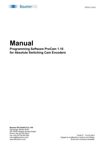 Manual ProCam V1-10 EN - RELKO