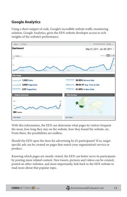 Developing the EEN Website: - Environmental Evaluators Network