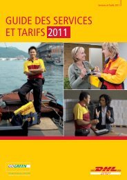 GUIDE DES SERVICES ET TARIFS 2011 - DHL | France