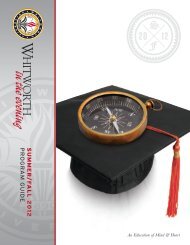 Summer & Fall 2012 (PDF) - Whitworth University