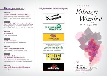 Ellenzer Weinfest - Wein- und Ferienort Ellenz-Poltersdorf