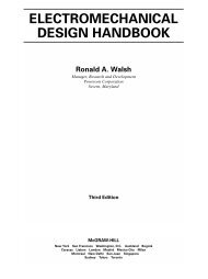 ELECTROMECHANICAL DESIGN HANDBOOK Ronald A. Walsh