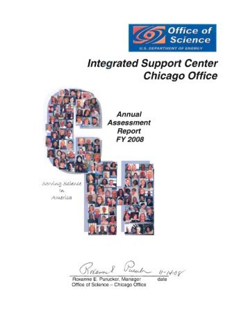 Integrated Support Center Chicago Office Annual Assessment ...