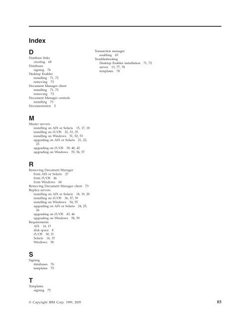 Domino Document Manager - Lotus documentation