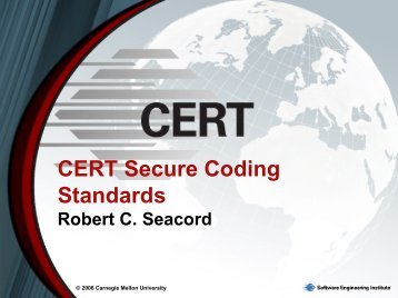 CERT Secure Coding Standards - IEEE-SA - Working Group