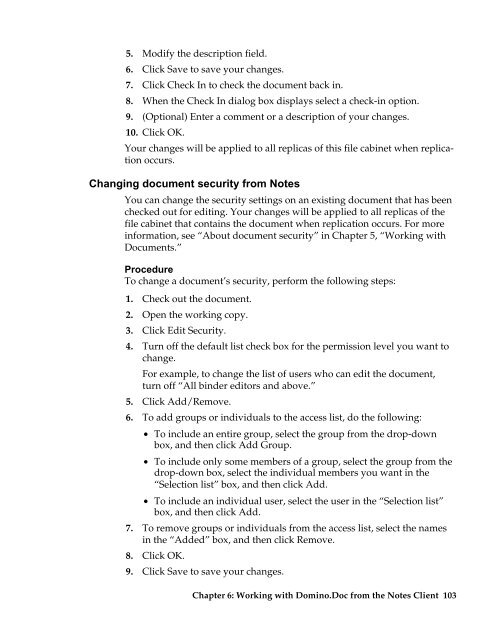 Domino.Doc 3.5 User's Guide - Lotus documentation - Lotus software