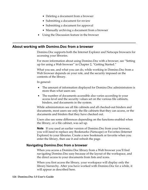 Domino.Doc 3.5 User's Guide - Lotus documentation - Lotus software