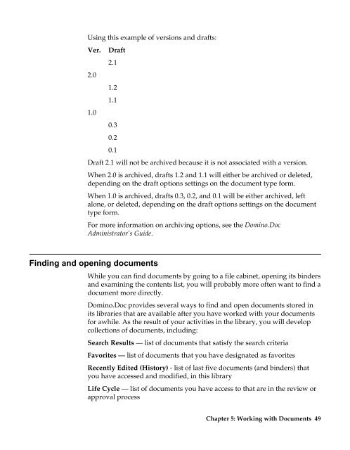 Domino.Doc 3.5 User's Guide - Lotus documentation - Lotus software