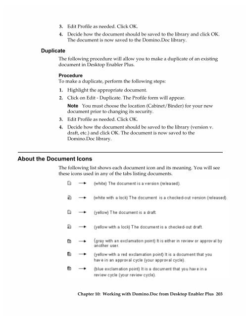 Chapter 7 Working with Domino.Doc from a Browser - Lotus ...