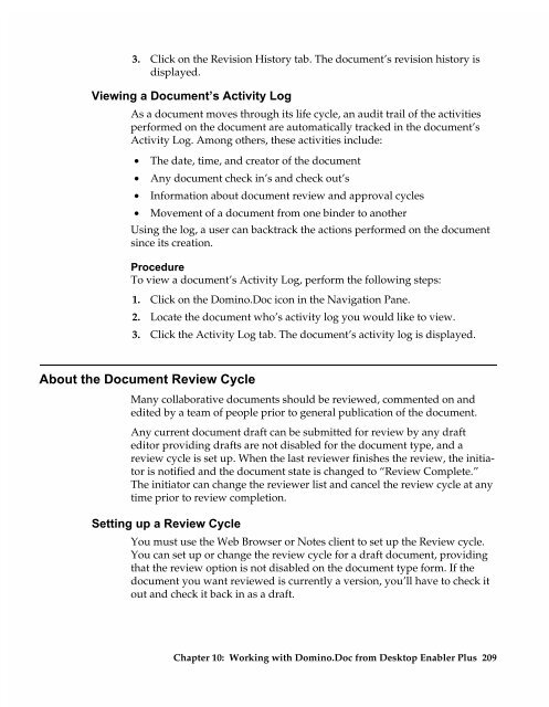 Chapter 7 Working with Domino.Doc from a Browser - Lotus ...