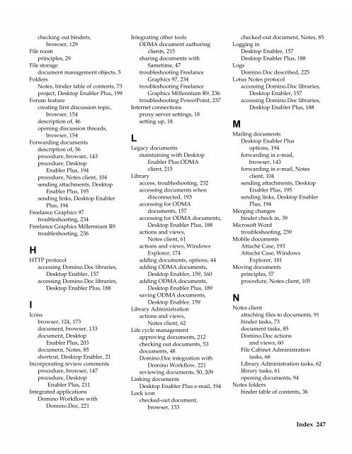 Chapter 7 Working with Domino.Doc from a Browser - Lotus ...