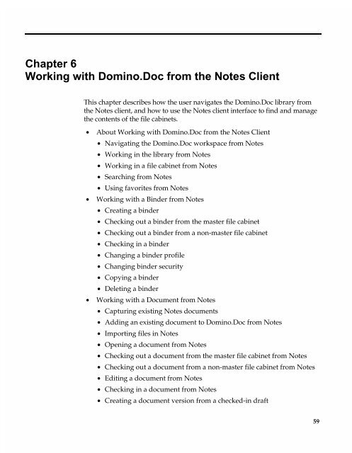 Chapter 7 Working with Domino.Doc from a Browser - Lotus ...