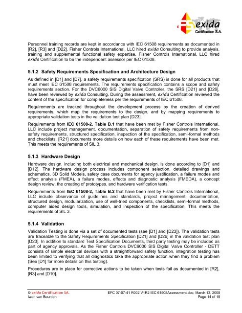 IEC 61508 Functional Safety Assessment Emerson Process ... - Exida