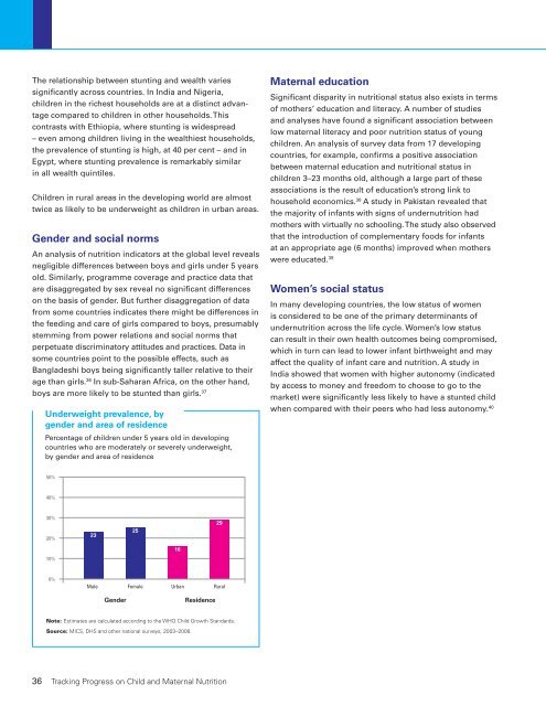 Tracking Progress on Child and Maternal Nutrition - Unicef