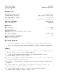 Jesse Leo Kass Employment Education Research Interests Papers