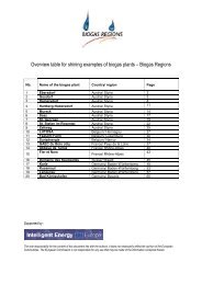 Overview table for shining examples of biogas plants – Biogas ...