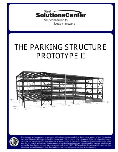 THE PARKING STRUCTURE PROTOTYPE II - AISC