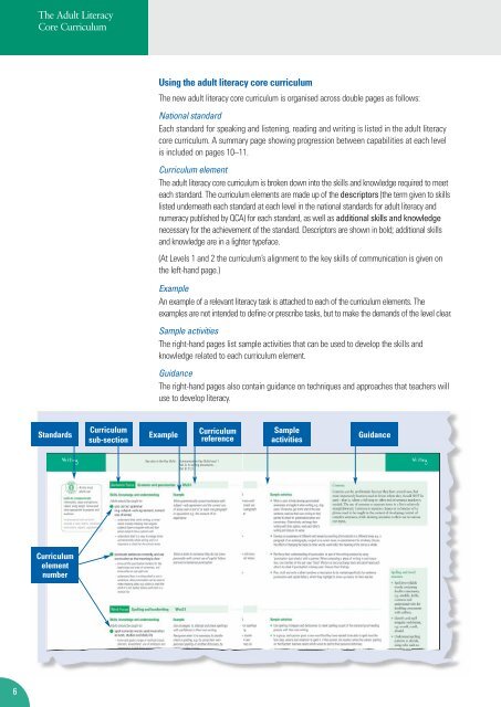 Adult Literacy Core Curriculum - Nationally developed Skills for Life ...