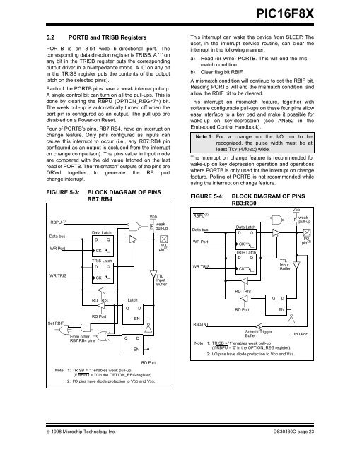 PIC16F8X, 18-Pin FLASH/EEPROM 8-Bit MCU Data Sheet - Microchip