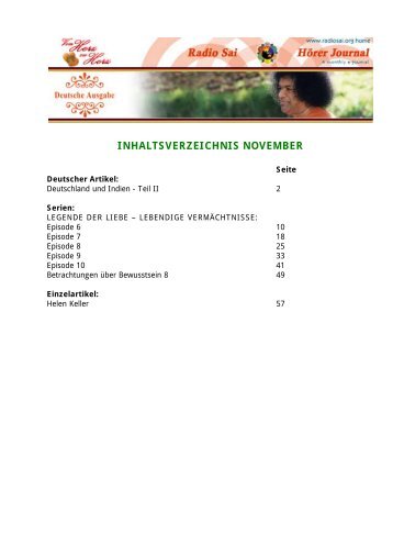 November 2010 - PDF Version - Sathya-Sai-Organisation