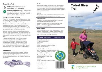 Twizel River Trail brochure (PDF, 375K) - Department of Conservation