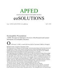 eoSOLUTIONS - American Partnership For Eosinophilic Disorders
