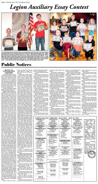 5-3-12 Courier e-Edition - Callaway Courier