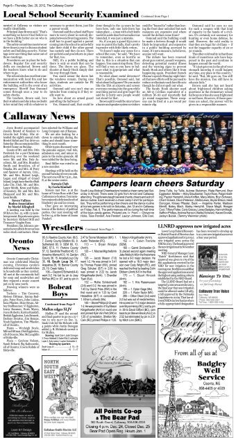 12-20-12 Courier e-Edition - Callaway Courier